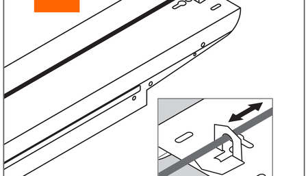 Through-cable suspension