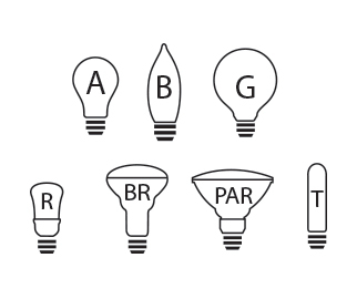 light bulb shapes