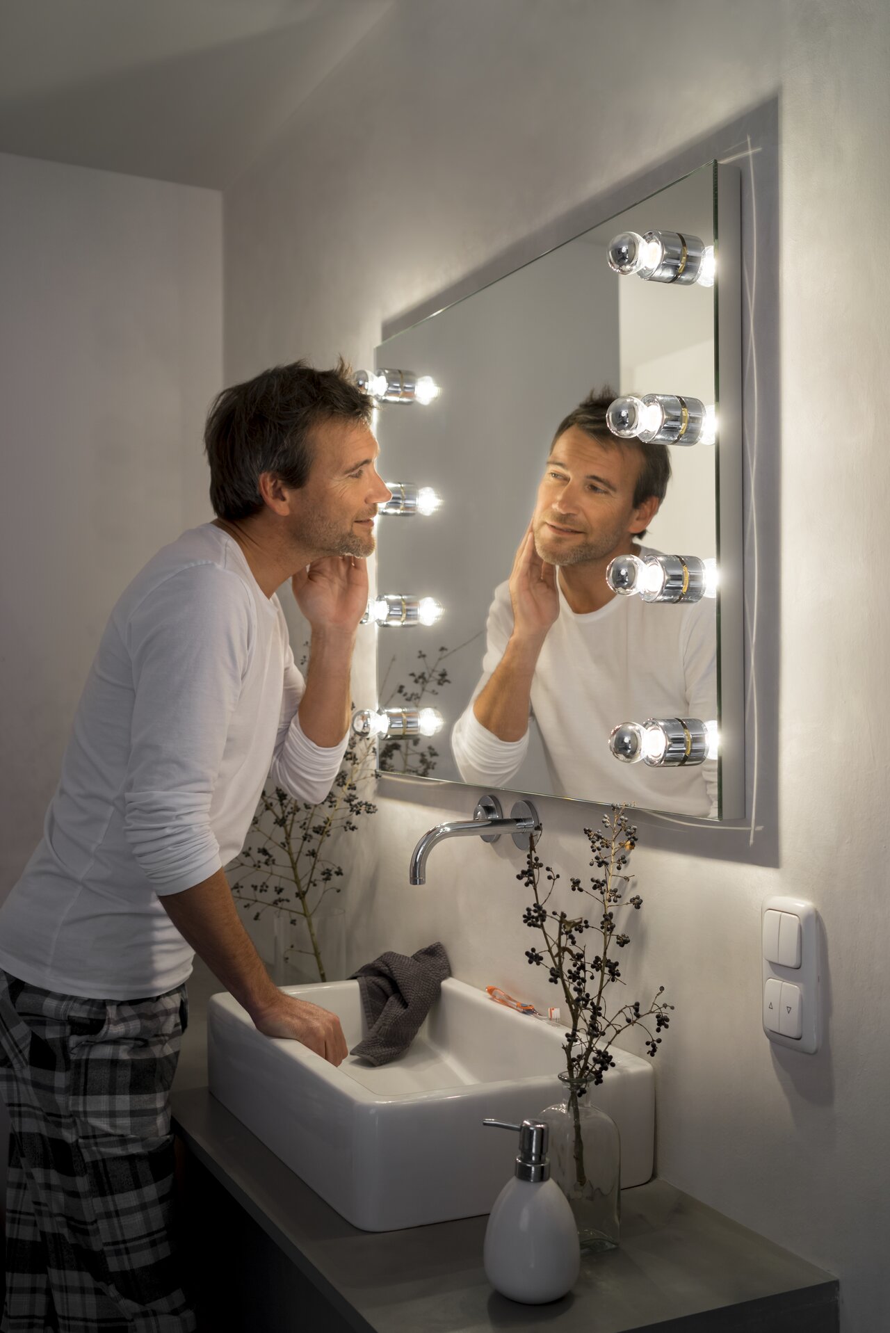Ledvance's mirrored LED lamps are just right for the bathroom. Picture: Ledvance