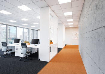 led panel in the office